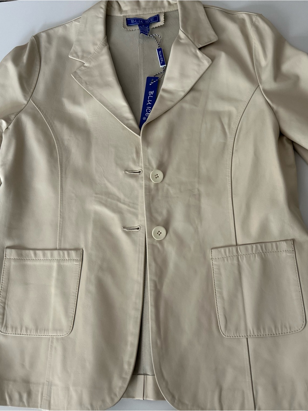 Blue Q Cream Trench-Style Women's Jacket